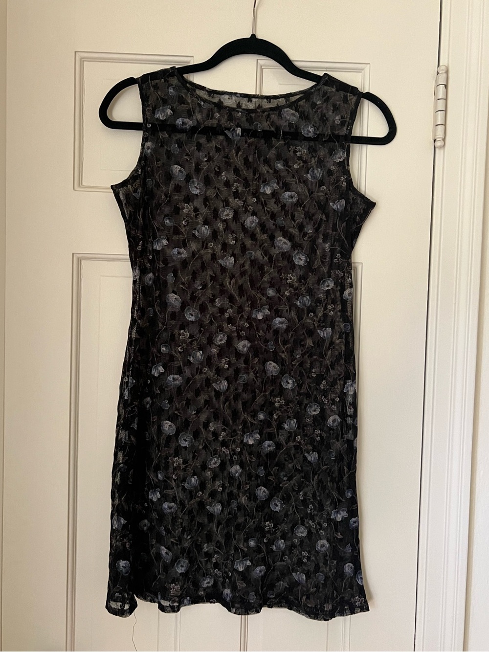 Vintage 90s Sheer Floral Dress